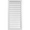 Ekena Millwork Vertical Surface Mount PVC Gable Vnt: Non-Functional, w/2"W x 1-1/2"H, Brickmould Frame, 20"W x 42"H GVPVE20X4202SN - alternate 1